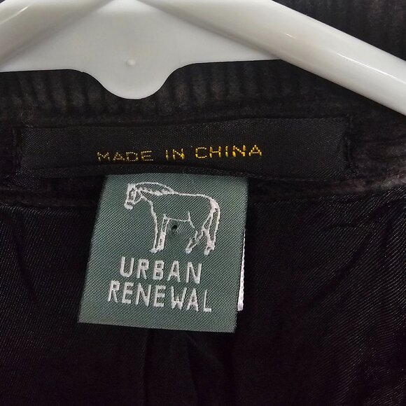 Vintage Urban Renewal Urban Outfitters Charcoal Gray Blazer Corduroy Preppy M - Picture 8 of 11